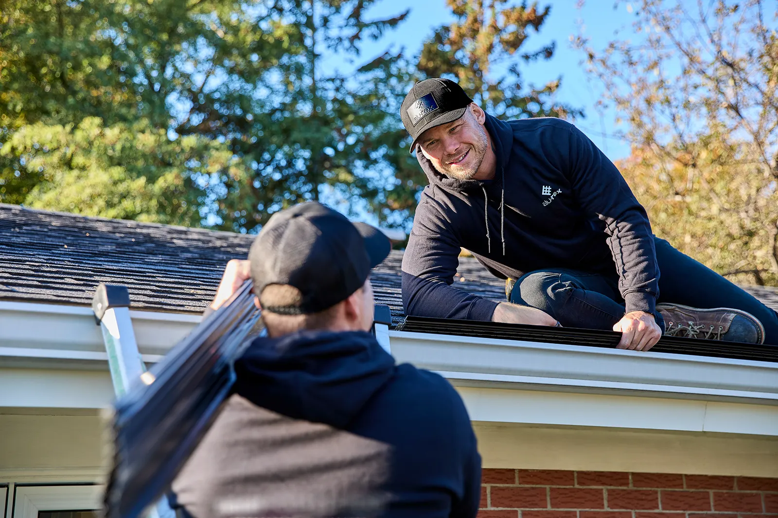 Finished roofline with Alu-Rex protection — JoLee Exteriors Ltd, Parksville BC