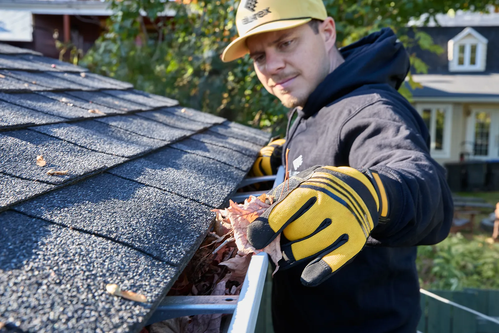 Fresh soffit and fascia detail — JoLee Exteriors Ltd, Parksville BC